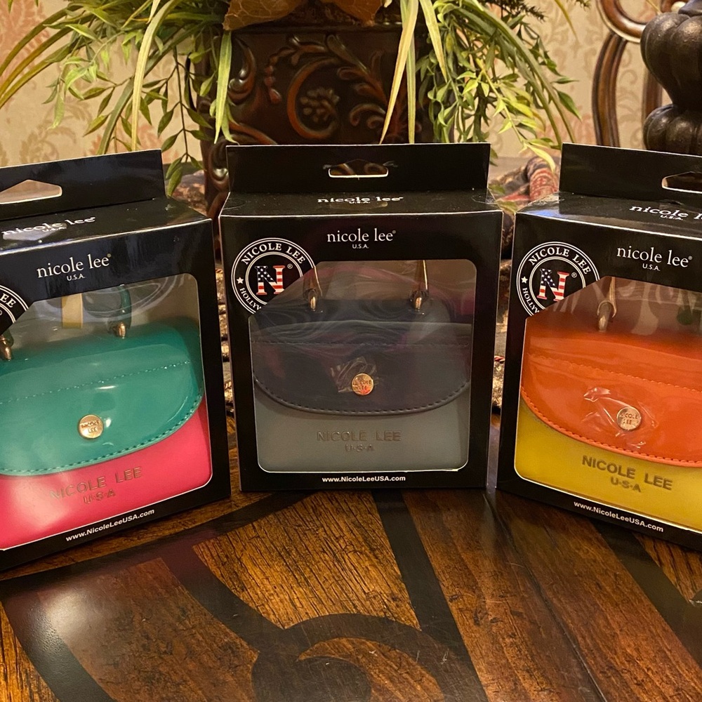 Nicole Lee Mini Bags - Green, Black, Orange